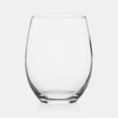 Verre À Vin Sans Pied Monogramme initial (Droite)
