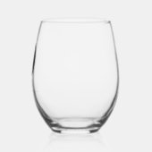 Verre À Vin Sans Pied Monogramme initial (Gauche)