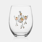 Verre À Vin Sans Pied Morris Dancing (Recto)