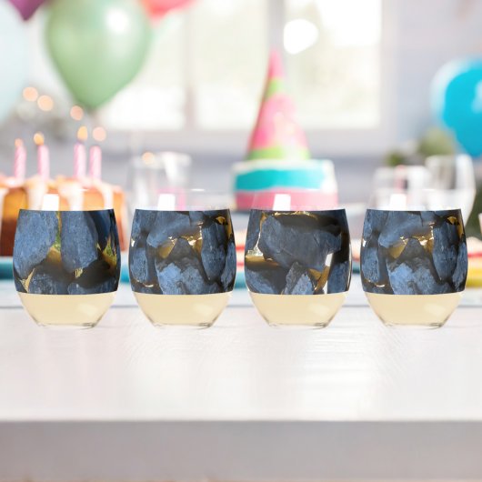 Verre À Vin Sans Pied Mur en pierre de style croate (Insitu (Anniversaire))