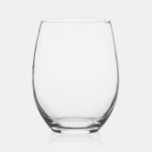 Verre À Vin Sans Pied N initial éclairé (Gauche)