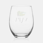 Verre À Vin Sans Pied Napa Winery | Monogram Bachelorette (Verso)
