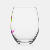 Verre à vin sans pied Neon Puke & Rally | Fête (Gauche)