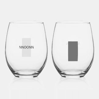 VERRE À VIN SANS PIED NNOONN SIMPLE LOGO CELL WINEGLASS
