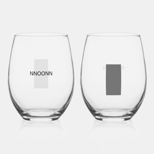 VERRE À VIN SANS PIED NNOONN SIMPLE LOGO CELL WINEGLASS (Recto)