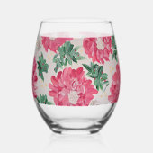 Verre À Vin Sans Pied Noël Bonanza Floral (Verso)