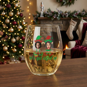 Verre À Vin Sans Pied Noël personnalisé Faisons nous envahir par les lut