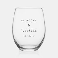 Noir et blanc rétro Machine à écrire Mariage perso