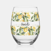 Verre À Vin Sans Pied Nom de citrons (Verso)