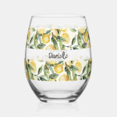 Verre À Vin Sans Pied Nom des citrons (Verso)