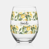 Verre À Vin Sans Pied Nom du citron (Recto)