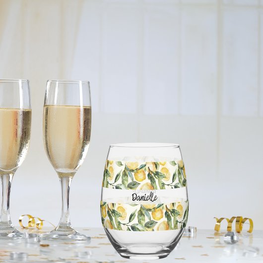 Verre À Vin Sans Pied Nom du citron