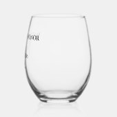 Verre À Vin Sans Pied Nom du responsable Date Personnalisée (Gauche)