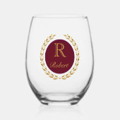 Verre À Vin Sans Pied Nom personnalisé (Recto)
