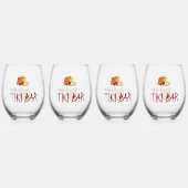 Verre À Vin Sans Pied Nom personnalisé Congelé Boisson Tiki Bar (Recto)