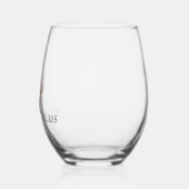 Verre À Vin Sans Pied Nom photo personnalisé Monogram Cadeau (Gauche)