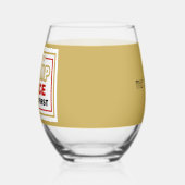 Verre À Vin Sans Pied Nom, Trump-Vance America First 2025 (Gauche)