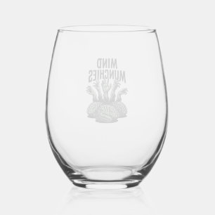 Verre À Vin Sans Pied Nourriture de cerveau de mort-vivant Vintage Mains