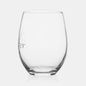 Verre À Vin Sans Pied Numéro d'anniversaire de l'orchidée rose | Date du (Gauche)