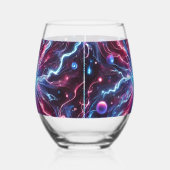 Verre À Vin Sans Pied ondes de néon quantique (Gauche)