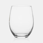 Verre À Vin Sans Pied Or Laurel Wreath Or Monogramme Et Nom (Gauche)