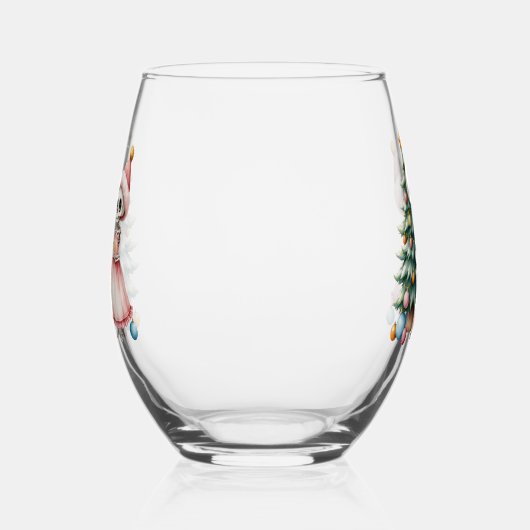 Verre À Vin Sans Pied Os, baubles, et un peu de magie (Gauche)