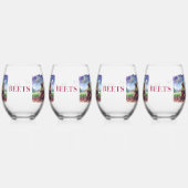 Verre À Vin Sans Pied Ours, betteraves (Gauche)