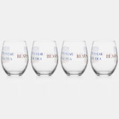 Verre À Vin Sans Pied Ours, betteraves (Droite)