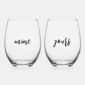 Verre À Vin Sans Pied Paire de la mienne (Recto)