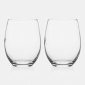 Verre À Vin Sans Pied Paire de la mienne (Gauche)