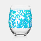 Verre À Vin Sans Pied Palmes tropicales (Verso)