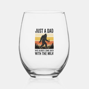 Verre À Vin Sans Pied Papa drôle est revenu avec le T-shirt vintage lait