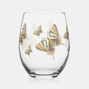 Verre À Vin Sans Pied Papillon Aztec