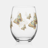 Verre À Vin Sans Pied Papillon Aztec (Verso)