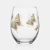 Verre À Vin Sans Pied Papillon Aztec (Droite)