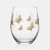 Verre À Vin Sans Pied Papillon Aztec (Gauche)