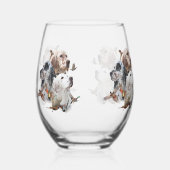 Verre À Vin Sans Pied Paramètres anglais (Gauche)