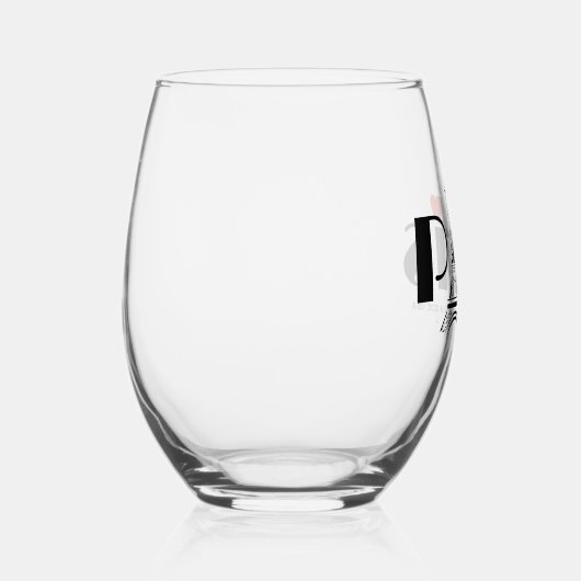 Verre À Vin Sans Pied Paris Eiffel Tower Design (Droite)