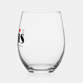 Verre À Vin Sans Pied Paris Eiffel Tower Design  (Gauche)