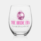 Verre À Vin Sans Pied Parties scintillant branchée Disco Bride Era Bache (Recto)