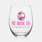 Verre À Vin Sans Pied Parties scintillant branchée Disco Bride Era Bache (Verso)