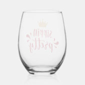 Verre À Vin Sans Pied Parties scintillant Look Sippin Plutôt (Verso)
