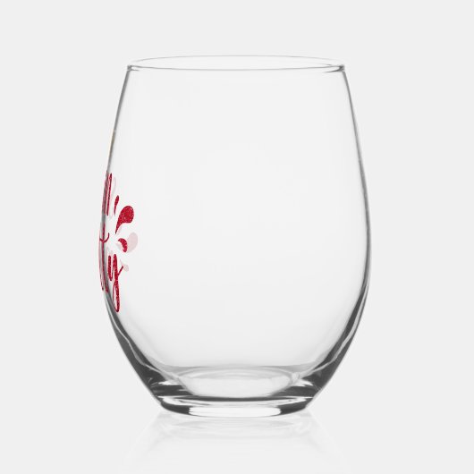 Verre À Vin Sans Pied Parties scintillant Look Sippin Plutôt (Gauche)