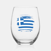 Verre À Vin Sans Pied pavillon de la Grèce (Verso)
