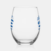 Verre À Vin Sans Pied pavillon de la Grèce (Gauche)