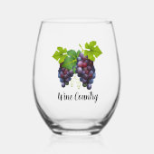 Verre À Vin Sans Pied Pays du vin (Recto)