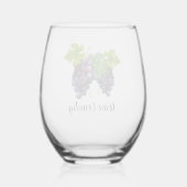 Verre À Vin Sans Pied Pays du vin (Verso)