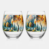 Verre À Vin Sans Pied Paysage dynamique (Gauche)