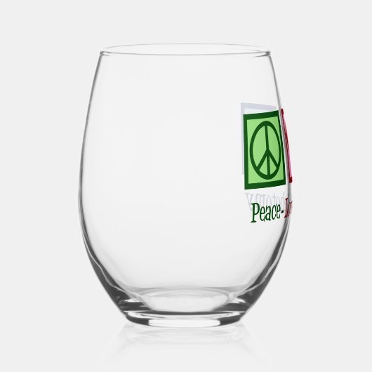 Verre À Vin Sans Pied Peace Love Phlebotomy mignon Phlebotomiste (Droite)