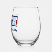 Verre À Vin Sans Pied Peace Love Phlebotomy mignon Phlebotomiste (Gauche)